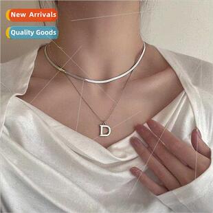 Necklace Double che Summer Women Bone Snake Layer Letter