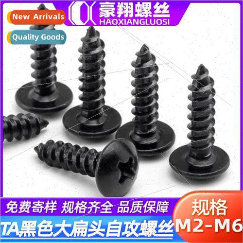 201 stainless steel TA black cross large flat head tapping s
