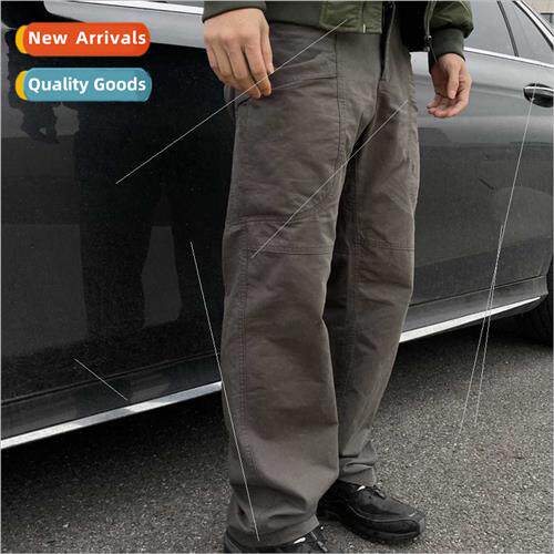 Cargo  Multi-Pocket Work Pants Commuter Lumberjack Pants Cle