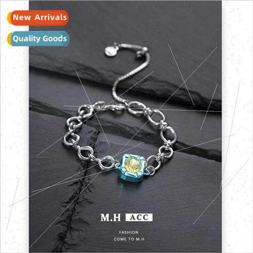 Blue Square Bracelet Women Irregular String ins Fashion Deli
