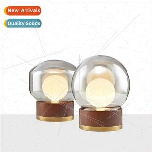 Redwood Japanese design light luxury creative bedroom table