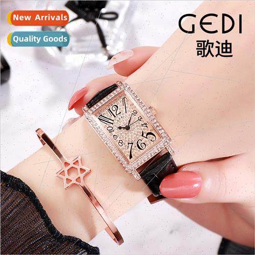 Diamonds Belt Watch Ladies Square Vintage Trend Wrist Watch