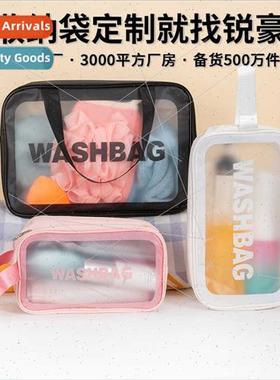Travel Transparent Threepcs Makeup Wash Bag Large Capacy Bat
