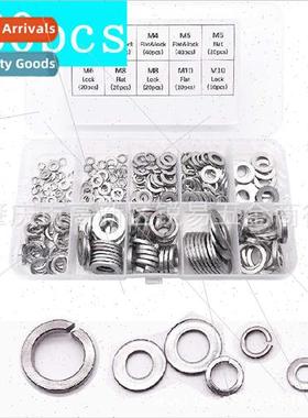 260pcs boxed 304 flat washers spring washers lock washers as