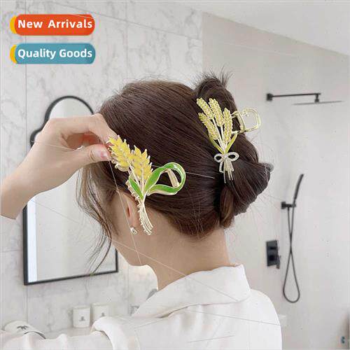 Temperament Gold Wheat Fringe Grab Clip Chinese Elegant Hair