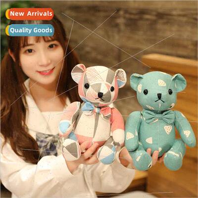 Cartoon jointed bear doll plush toy teddy bear doll bear gif