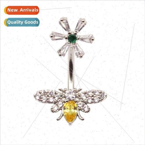 Europe Bee Belly Button Ring Navette Navette Navette Jewelry