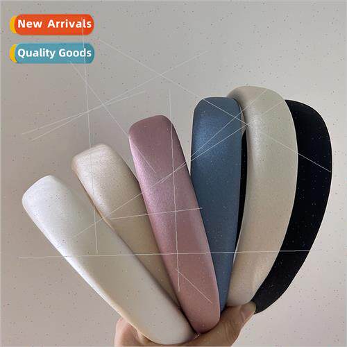Hair bands high skull top wide edge hairpin solid color glos