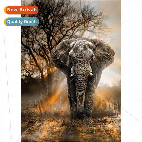 New est elephant handmade diamond painting modern living roo