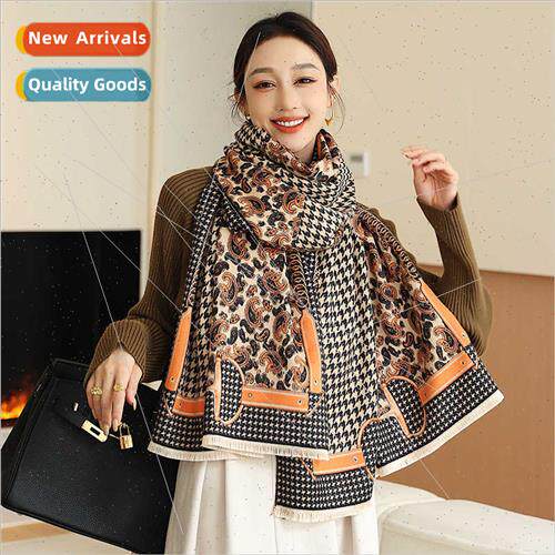 2023 Korean  new fall winter cashew imation cashmere thicken