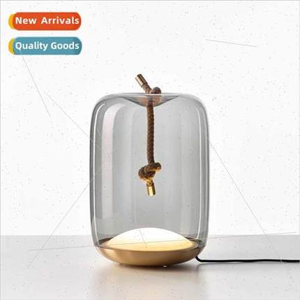 Scandinavian creative glass living room table lamp art bedsi