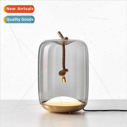 Scandinavian creative glass living room table lamp art bedsi
