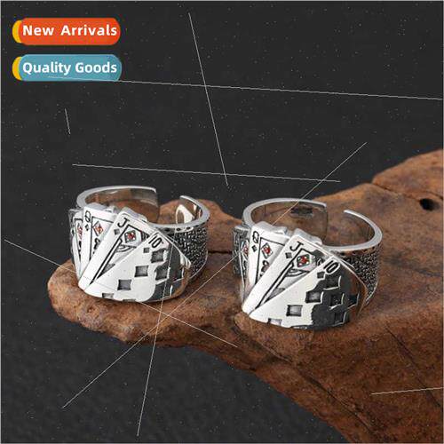 Europe ring male domineering spade flush ring singles men wo