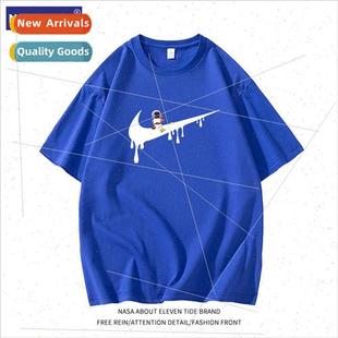 short-sleeved men women fishing hook tide summer new tide co