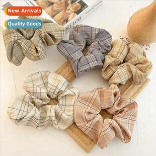 Coloful Korean Plaid Scrunchie Elastic Hair Rubber Bands
