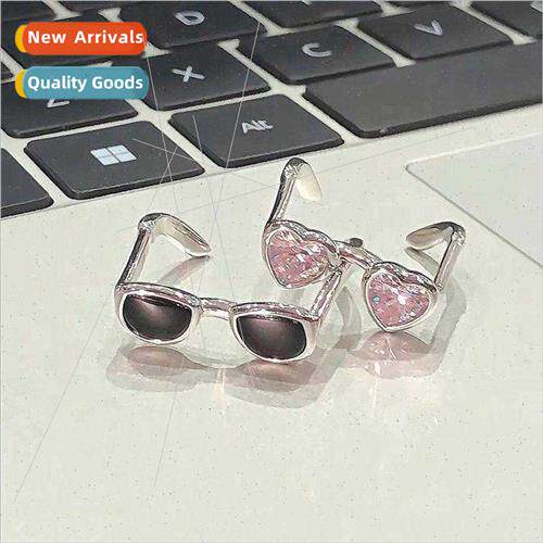 Eyeglasses Ring Couple Index Ring che Open Finger Ring