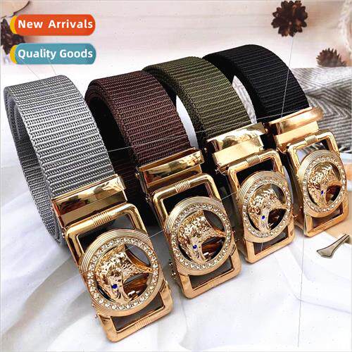 Braided Sport Faux Nylon Birds Head Iron Buckle Belt Toothle