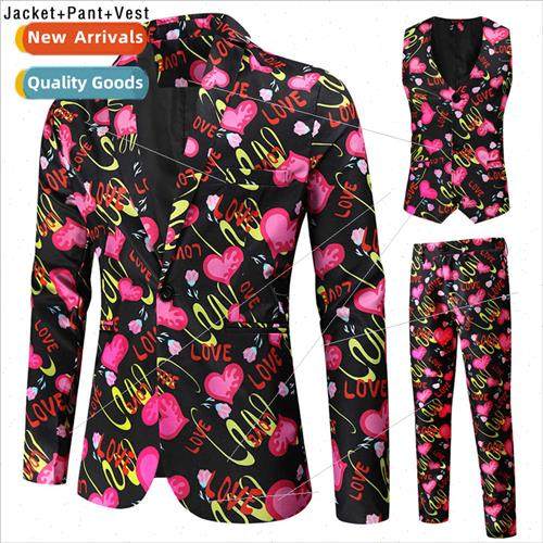 Valentine Day new casual 3D printed su vest su pants su 3PCS