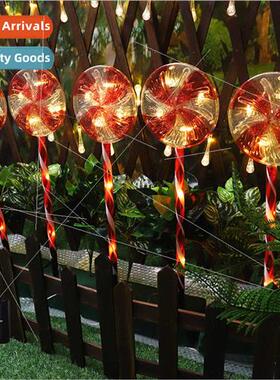 New LED solar lawn lights garden lights LED candy stars snow