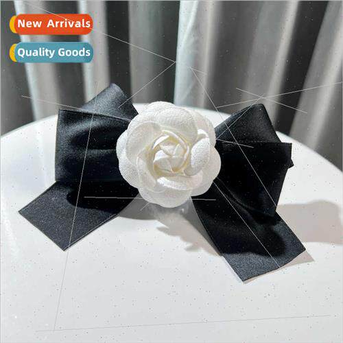 Han C home camellia brooch premium sense niche bow tie vinta
