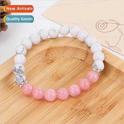 New  Pink crystal imported whe turquoise beads children brac