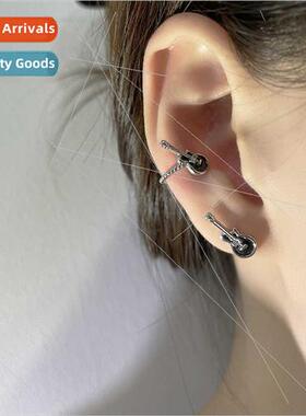 Black whe guar ear clip tide cool wind creative musical inst