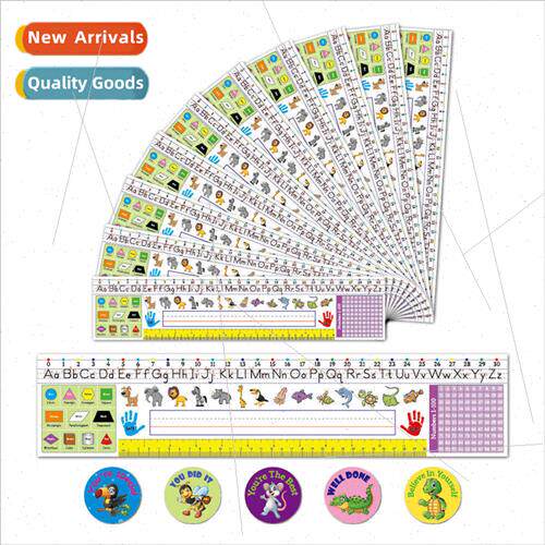 Children desk stickers school tradional manuscript nameplate