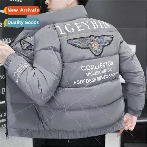 Cotton jacket men winter new thickened warm stand-up collar