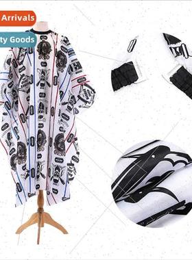 Perm dyeing shawl hair cutting tools printed shawl home barb