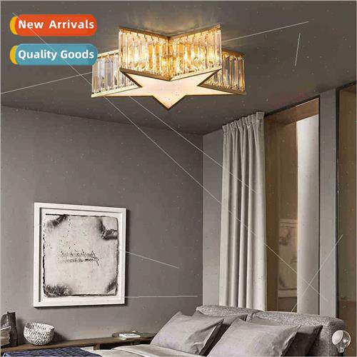 American creative ceiling lamp bedroom light luxury cozy cry