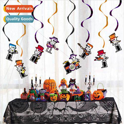 Halloween decorations pull flower hanging decorations atmosp