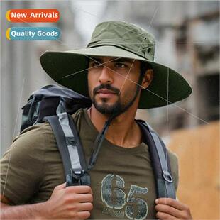 Sun hat men summer anti-ultraviolet sun hat wh a large brim