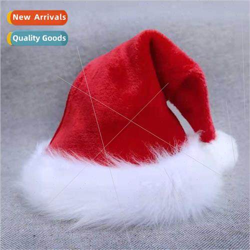 Adult children plush Santa Claus hat thickened  Christmas de