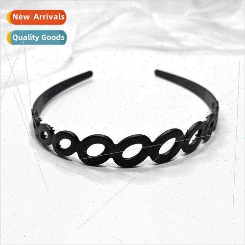 Korean black hair band fashion versatile small circle plasti
