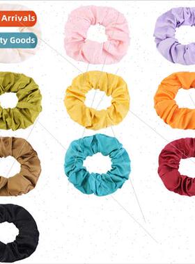 plain matte satin hair ring large intestine ring simulation