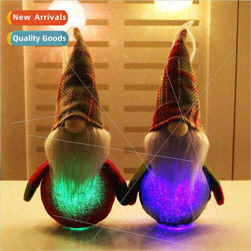 Santa Claus wh ghts Flashing ghts Toy Muppet Doll Flat Botto