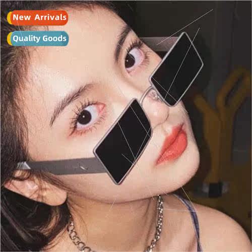sunglasses new HK Square Frame ins hip-hop set shooting fema