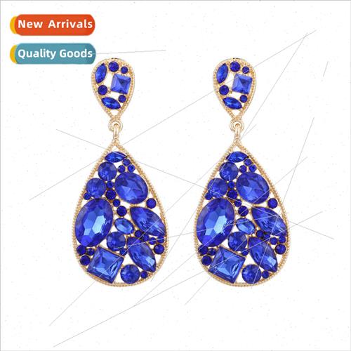 New personalized hollow inlaid colorful diamond drop pendant