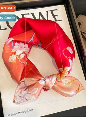 lk small square scarf women new spring fall summer Korean  h