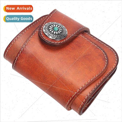 American Cowhide Folding Wallet Portable Money Clip Japan Fo