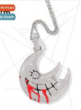 Europe ins moon pendant necklace trippie redd quirky hip hop