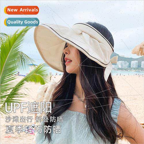 Summer sunscreen hollow top hat female face cover travel bea