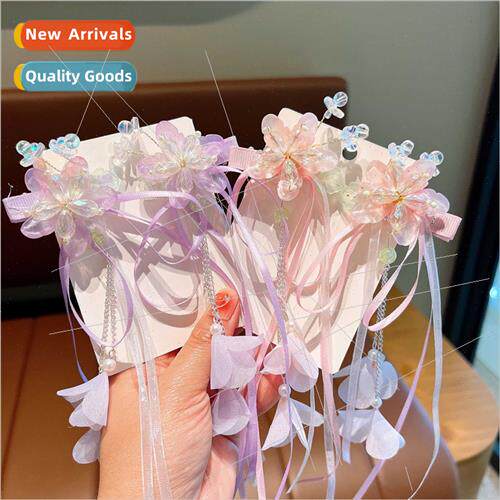Step tassel flutter female children hanbok headdress ancient