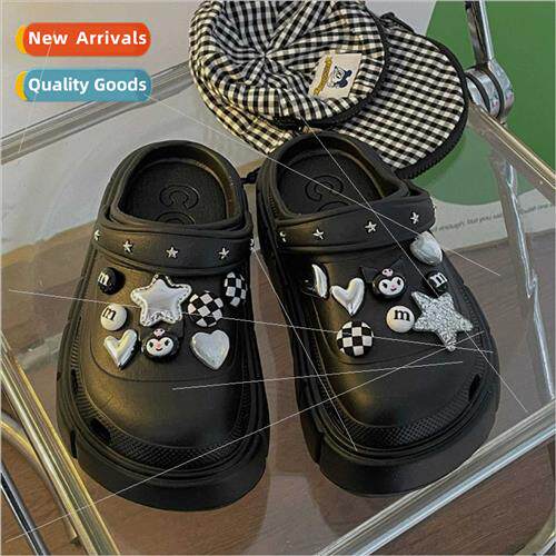 Hole shoes female summer cartoon diy Diablo wind hundred wh