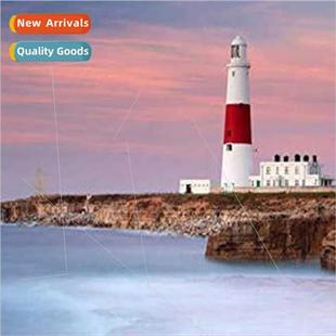 DIY seaside lighthouse Diamond round new full diamo painting