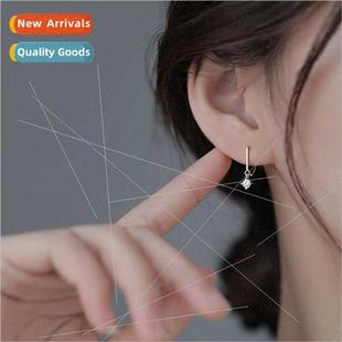 circle earrings niche Flash fall semi female commute diamond