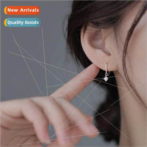 Flash diamond semi-circle earrings niche female fall commute