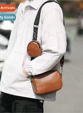 Bag Women new Wide Shoulder Strap Pure Leather Shoulder Bag