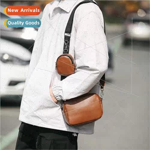 Bag Women new Wide Shoulder Strap Pure Leather Shoulder Bag