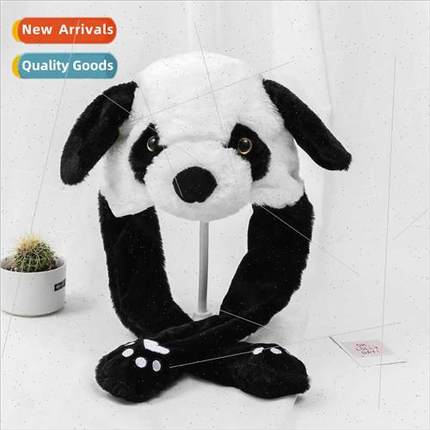 Cartoon cute animal warm pullover hat airbag pinch ears will